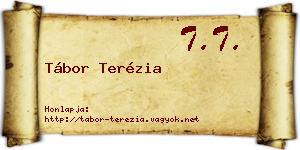 Tábor Terézia névjegykártya